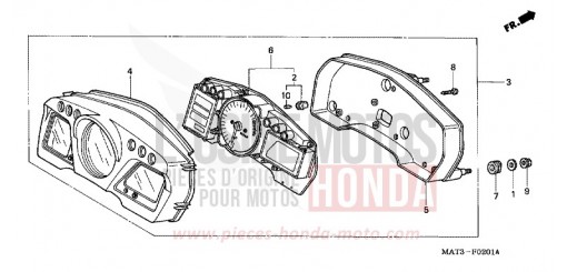 COMPTEUR (1/2/3/4) CBR1100XX3 de 2003